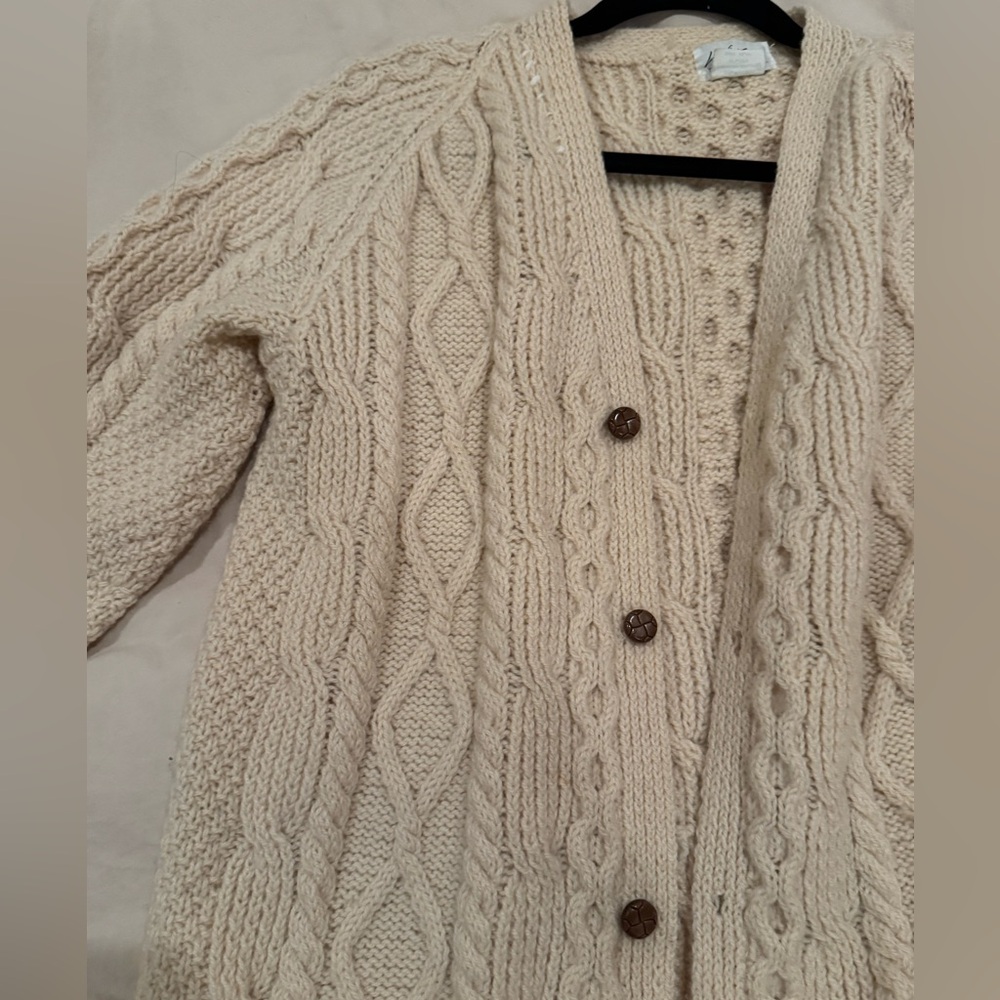 Cream Cable Knit Sweater